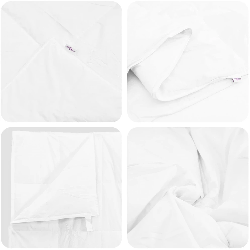Vasaros antklodė su pagalve 2 pcs Balta Plunksna