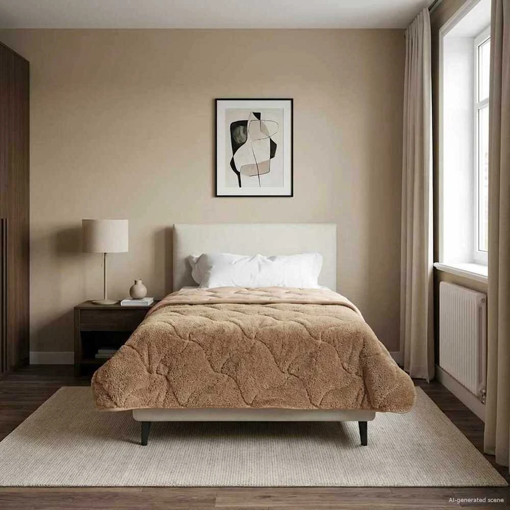 Vasaros antklodė 135 x 200 cm Vasara Taupe Kvėpuojantis
