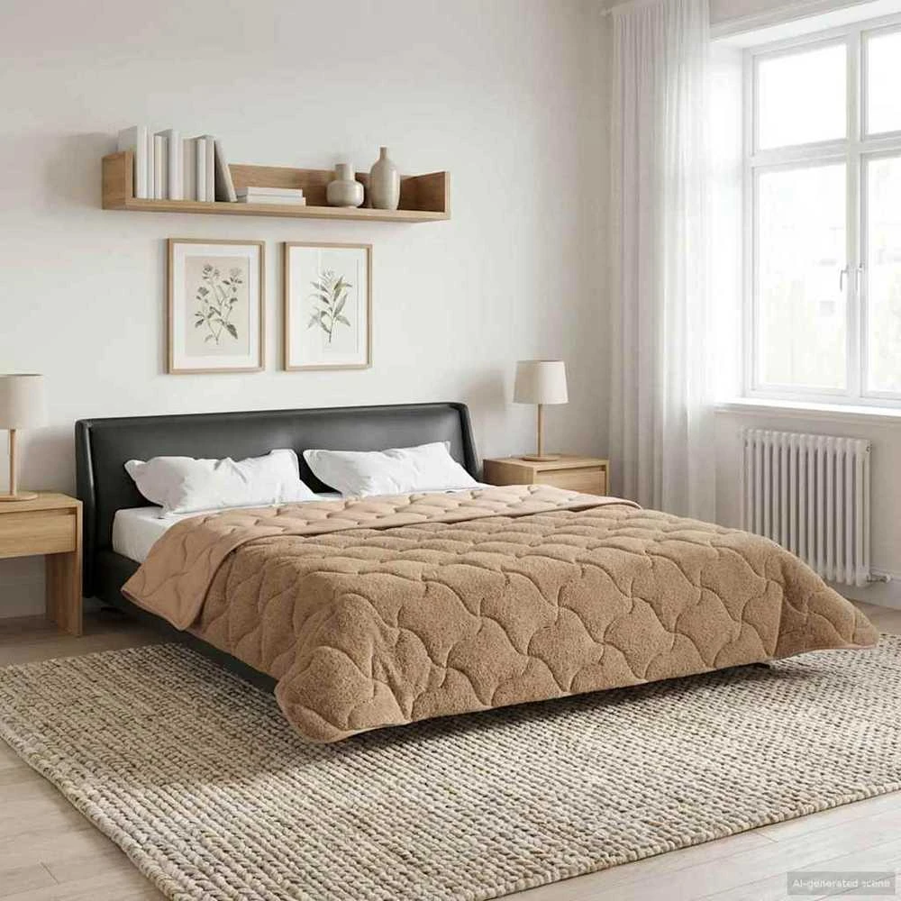 Vasaros antklodė 200 x 200 cm Vasara Taupe Kvėpuojantis