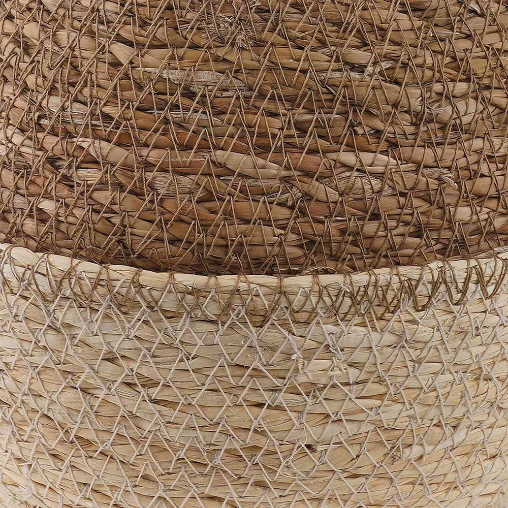Vazonas su rankenomis 2 vnt. Balta Ø 22 x 20 cm 100% Jūros žolė