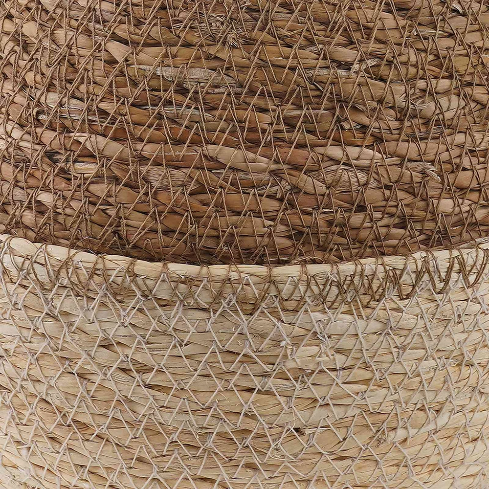 Vazonas su rankenomis Balta Ø 22 x 20 cm 100% Jūros žolė