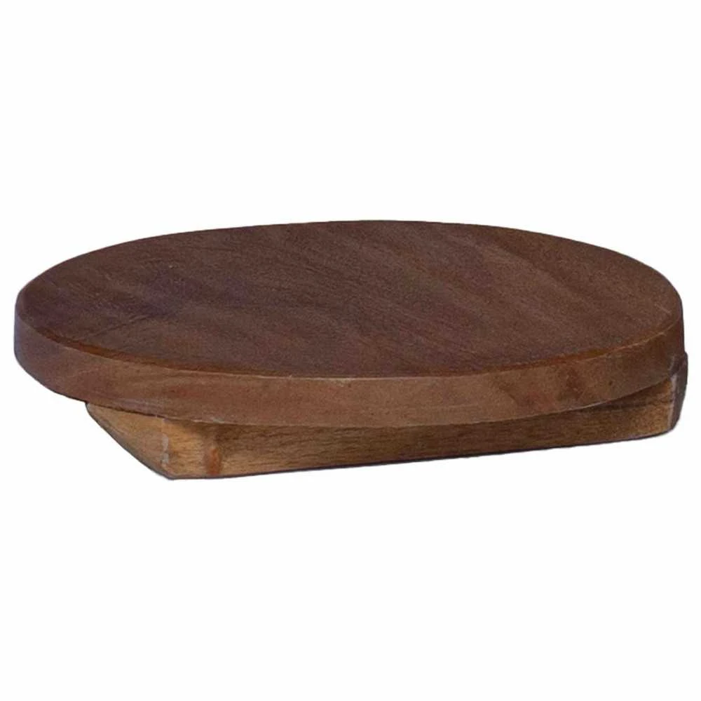 Vazonų stalas 3 vnt. Natūrali 29 x 29 x 3,5 cm Mahogany Medis