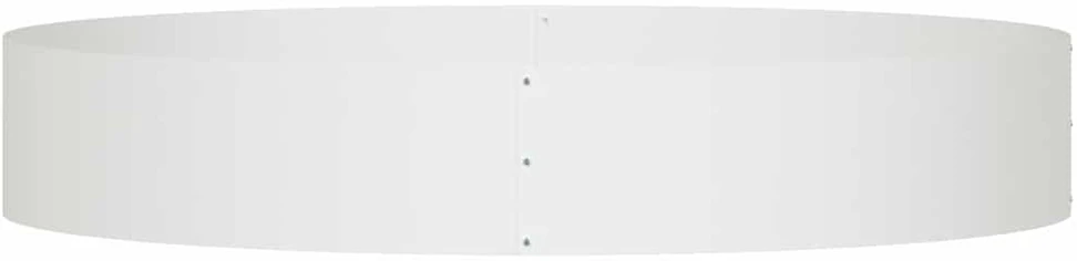 Vazonų žiedas Balta 120 x 120 x 20 cm Šaltai valcuotas plienas