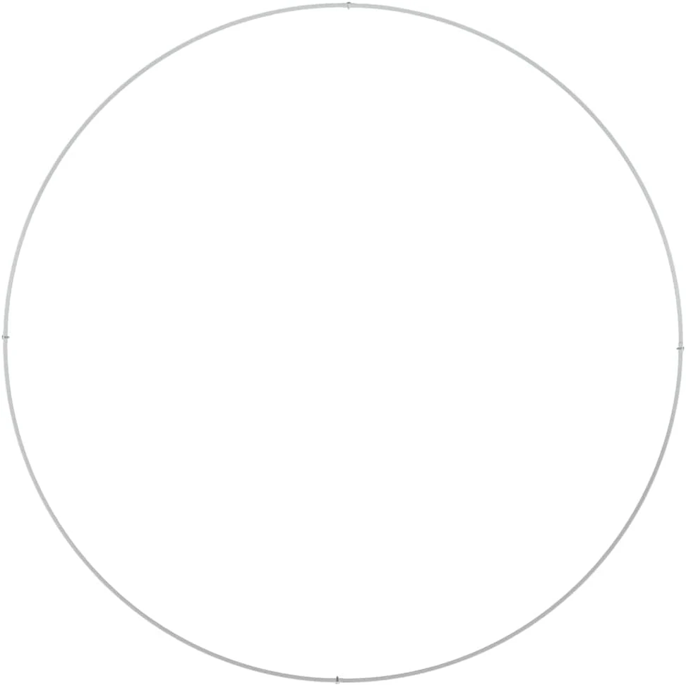 Vazonų žiedas Balta 120 x 120 x 20 cm Šaltai valcuotas plienas
