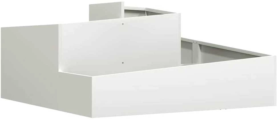 Sodo vazonas Balta 100 x 100 x 50 cm Šaltai valcuotas plienas