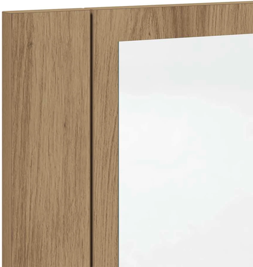 Veidrodinė LED vonios spintelė, artisano, 40x12x45cm, mediena