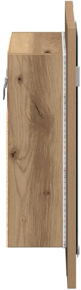 Veidrodinė LED vonios spintelė, artisano, 40x12x45cm, mediena