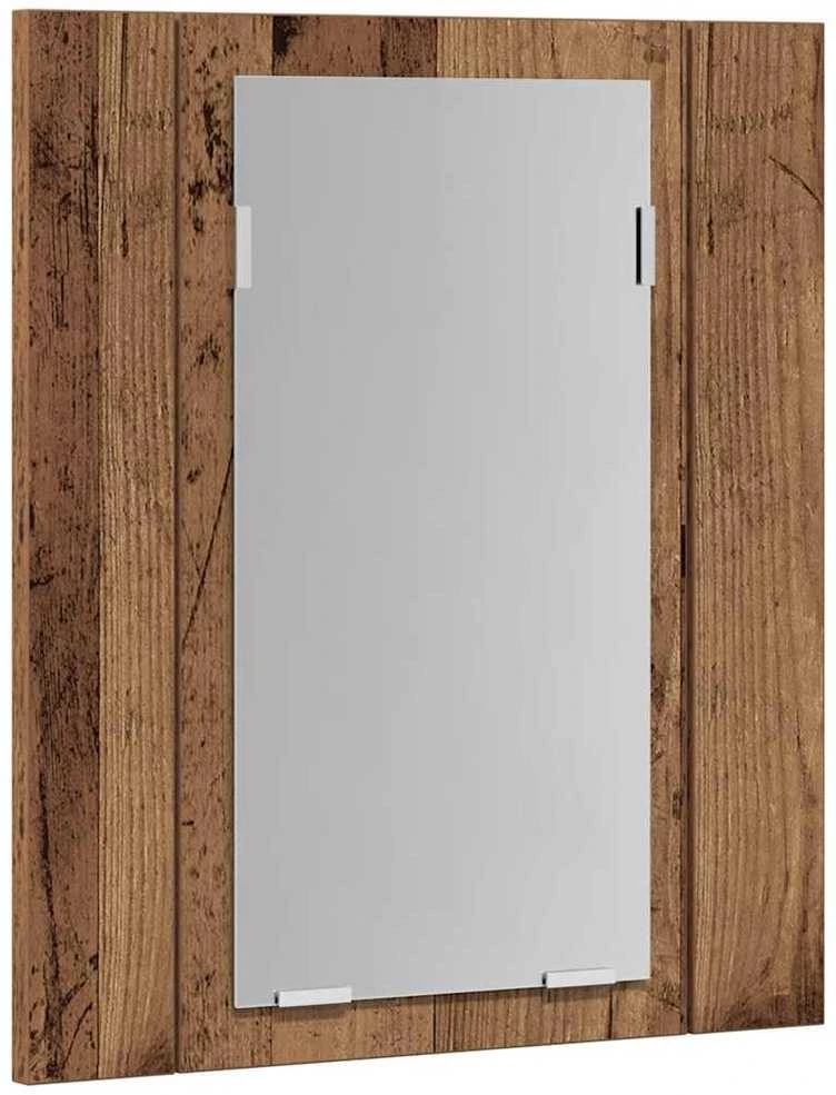 Veidrodinė LED vonios spintelė, medienos, 40x12x45cm, mediena
