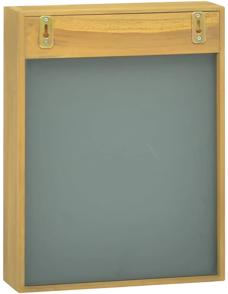 Veidrodinė spintelė, 30x10x40cm, tikmedžio medienos masyvas