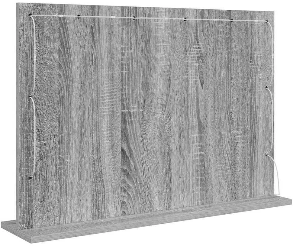 Kosmetinis veidrodis Pilkas Sonoma 80 x 55 x 18 cm Stačiakampio