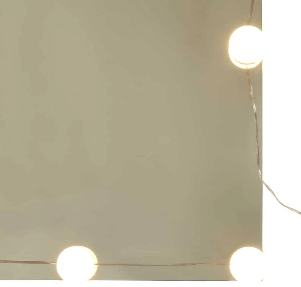 Veidrodinė spintelė su LED apšvietimu, 76x15x55cm, mediena