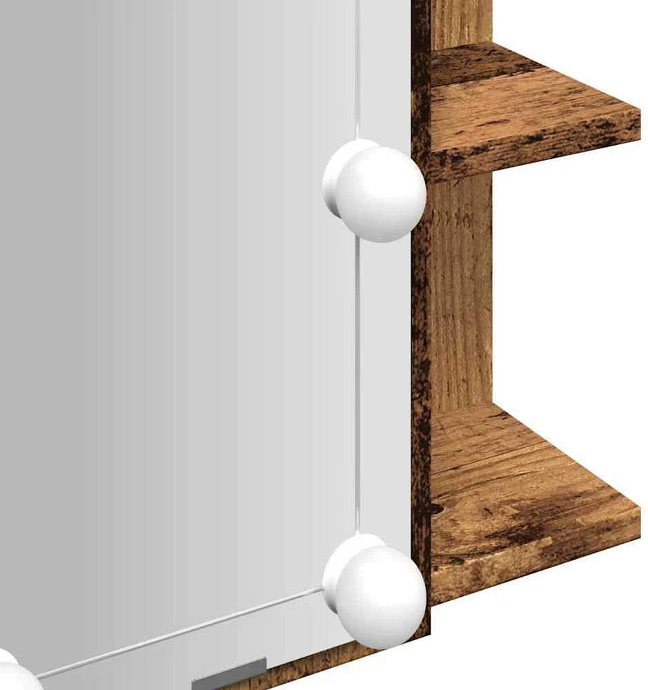 veidrodinė spintelė su LED Old Wood 70x16,5x60 cm