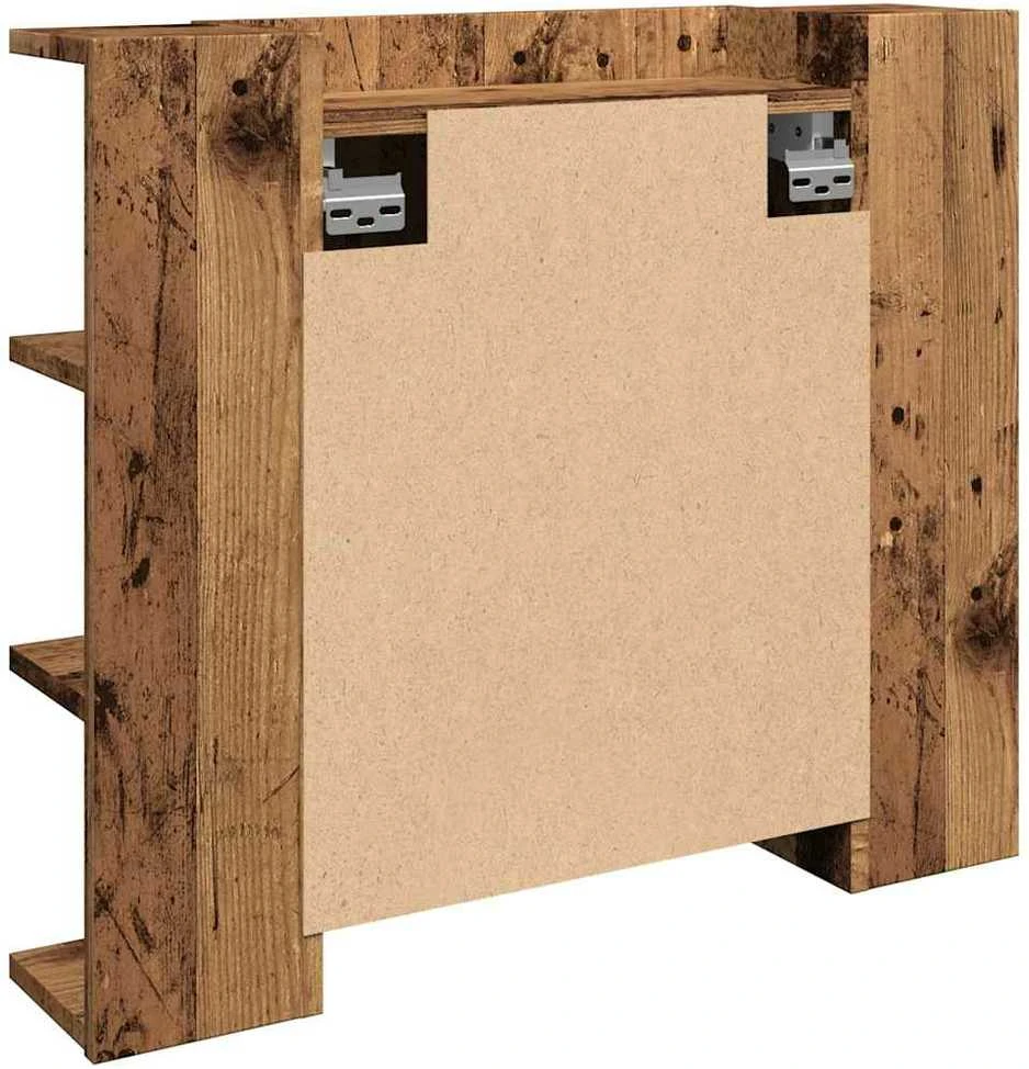 veidrodinė spintelė su LED Old Wood 70x16,5x60 cm