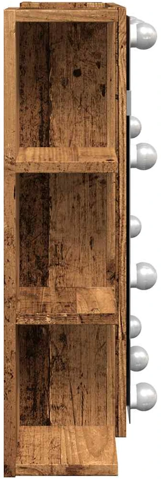 veidrodinė spintelė su LED Old Wood 70x16,5x60 cm