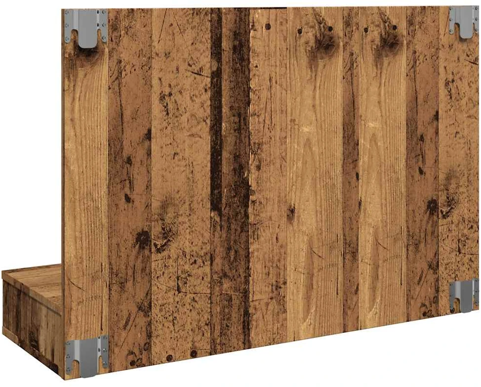 veidrodinė spintelė su LED Old Wood 90x31,5x62 cm
