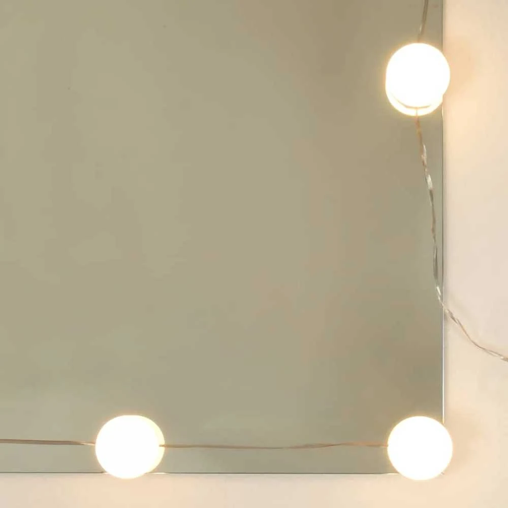 Veidrodinė spintelė su LED, ruda ąžuolo, 60x31,5x62cm