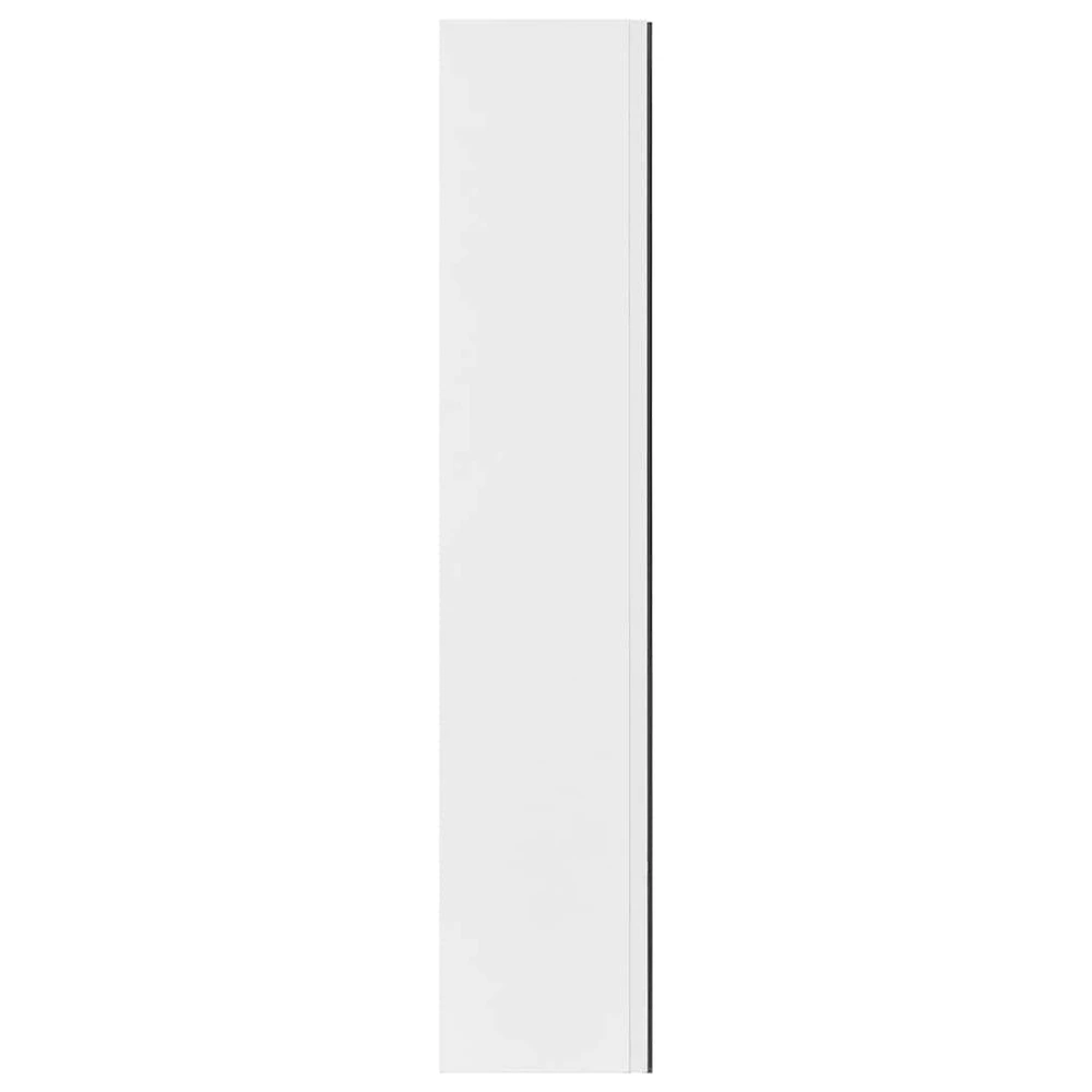 Veidrodinė vonios kambario spintelė, balta, 60x15x75cm, MDF