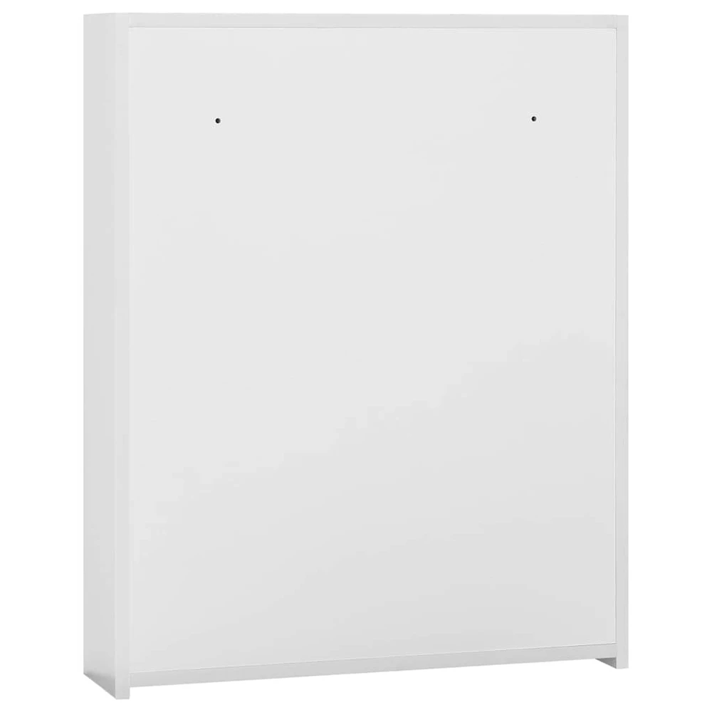 Veidrodinė vonios kambario spintelė, balta, 60x15x75cm, MDF