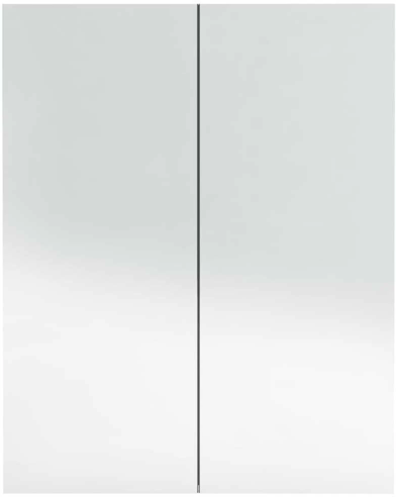 Veidrodinė vonios spintelė, antracito spalvos, 60x15x75cm, MDF