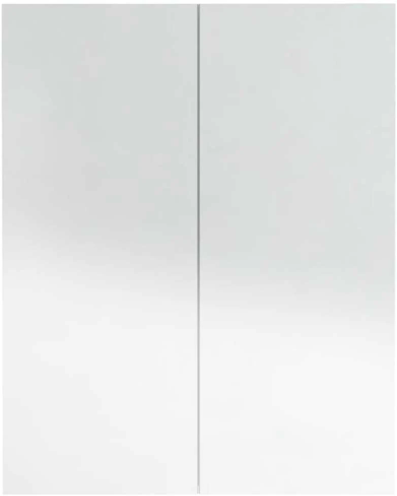 Veidrodinė vonios spintelė, balta, 60x15x75cm, MDF, blizgi