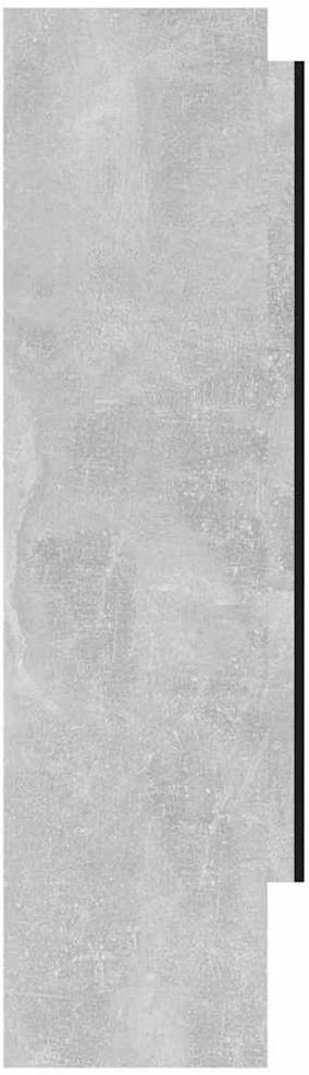 Veidrodinė vonios spintelė, betono pilka, 80x15x60cm, MDF