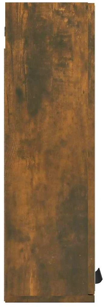 Veidrodinė vonios spintelė, dūminio ąžuolo spalvos, 64x20x67cm