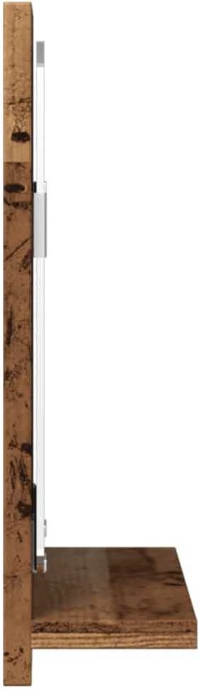 Veidrodinė vonios spintelė, medienos, 40x11x37cm, mediena