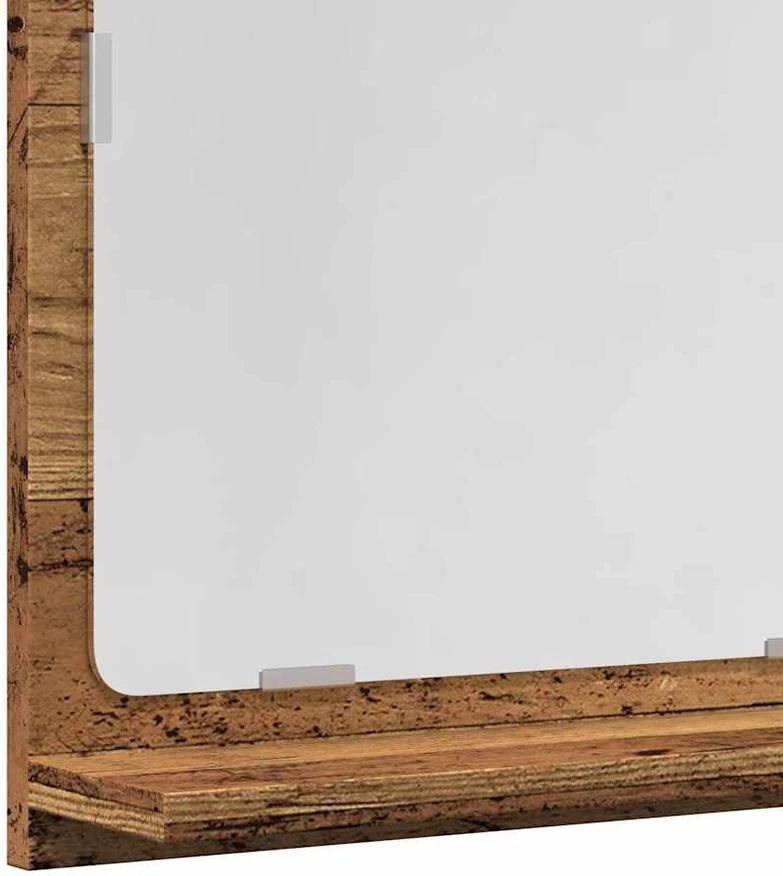 Veidrodinė vonios spintelė, medienos, 40x11x37cm, mediena