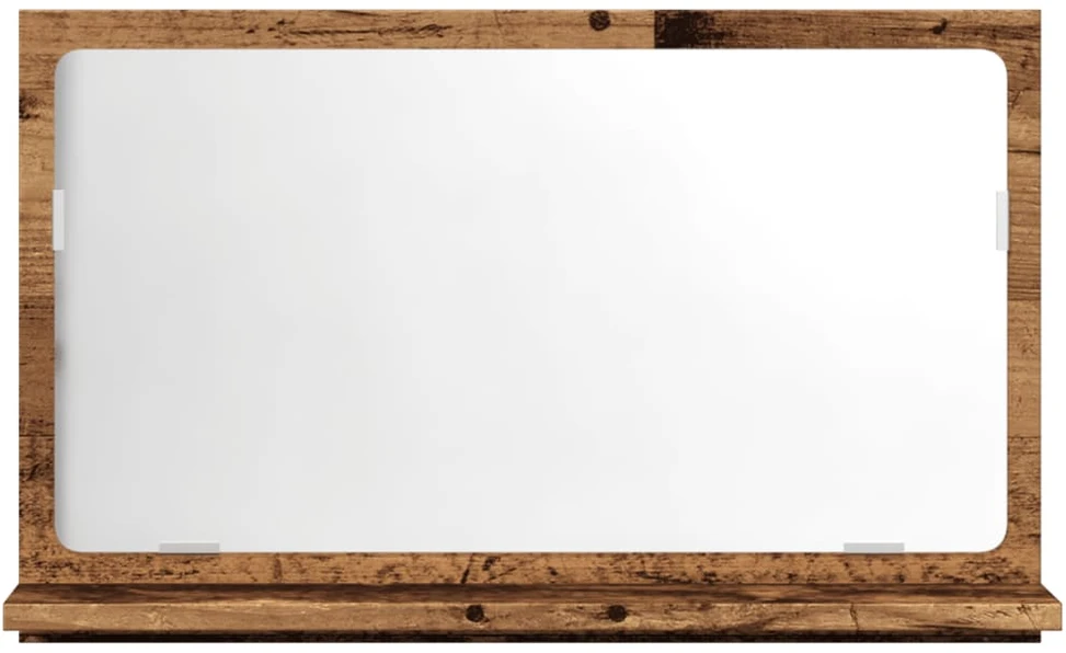 Veidrodinė vonios spintelė, medienos, 60x11x37cm, mediena
