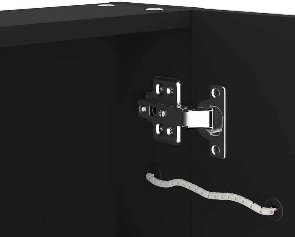 Veidrodinė vonios spintelė su LED apšvietimu, 80x12,2x68cm