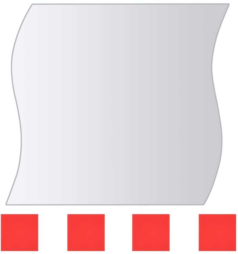 Veidrodinės plytelės, 8vnt., stiklas, kelių formų