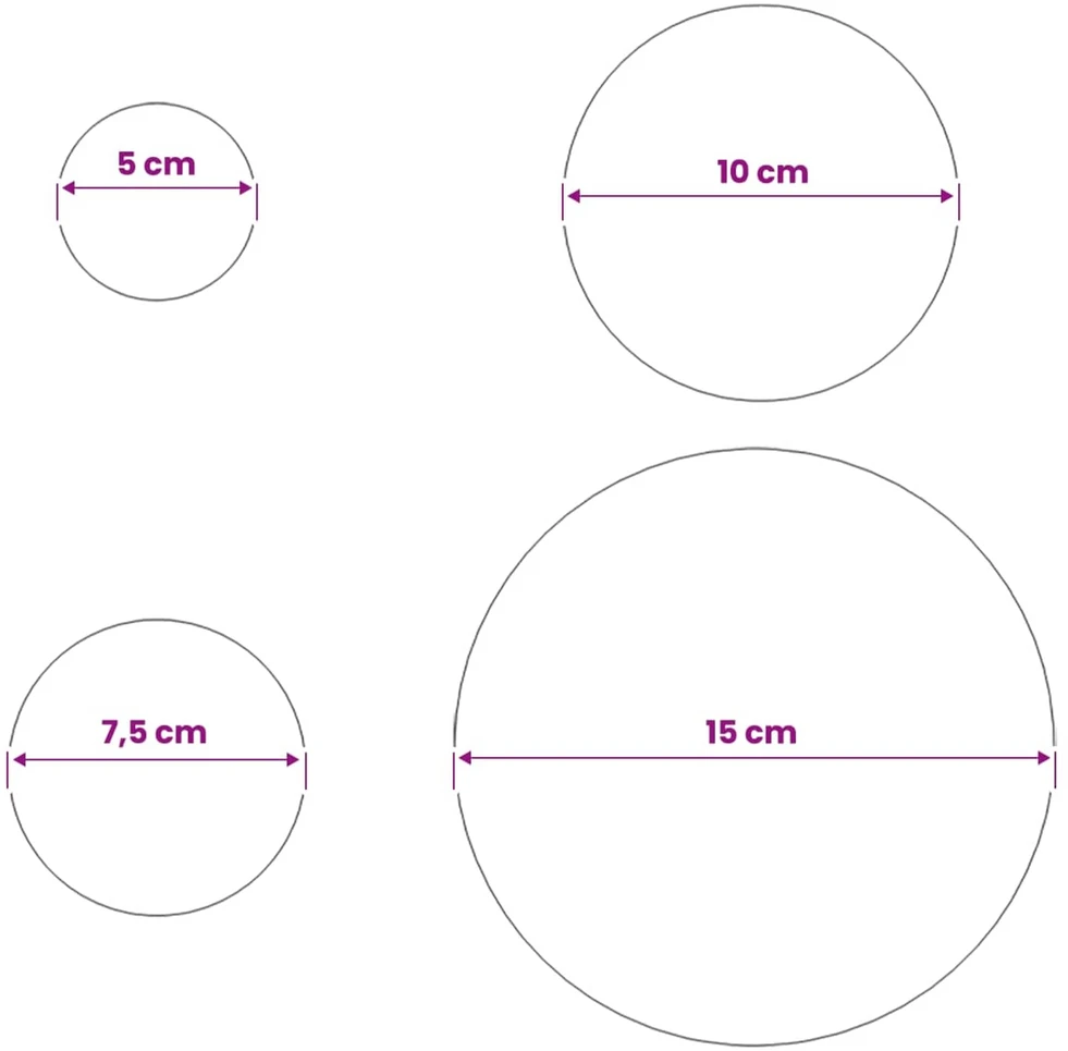 Veidrodinis kamuolys 6 vnt. Ø 15 cm Nerūdijantis plienas 201