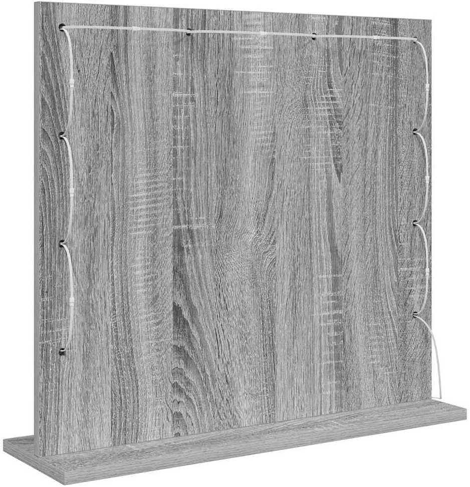 Kosmetinis veidrodis Pilkas Sonoma 60 x 55 x 18 cm Stačiakampio