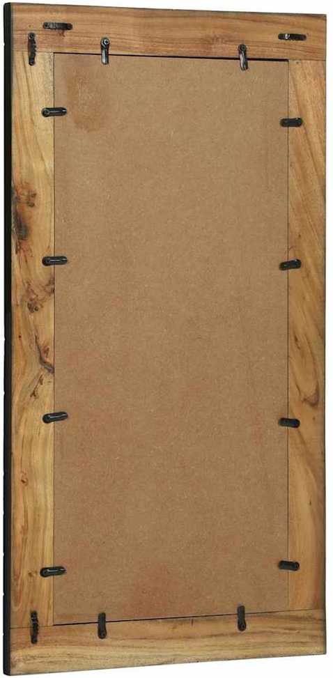 Sieninis veidrodis Stačiakampio Juoda ir Ruda 50 x 2 x 90 cm