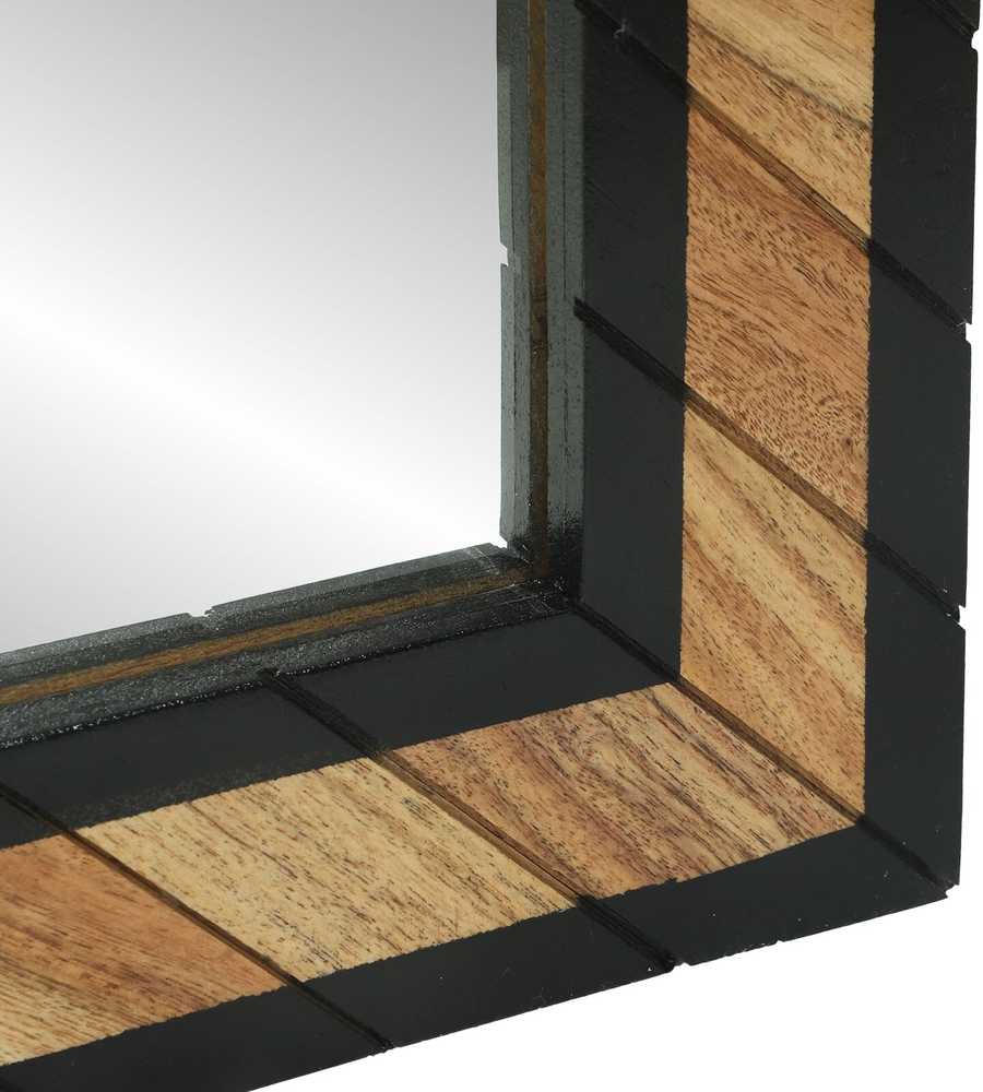 Sieninis veidrodis Stačiakampio Juoda ir Ruda 50 x 2 x 90 cm