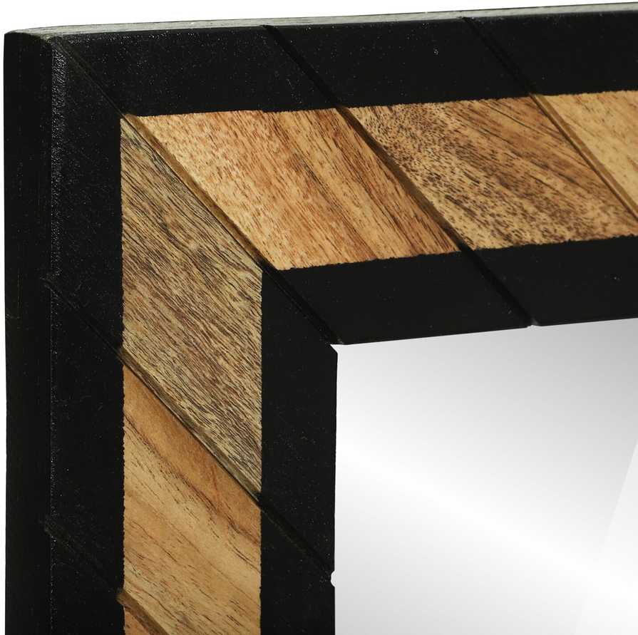 Sieninis veidrodis Stačiakampio Juoda ir Ruda 50 x 2 x 90 cm
