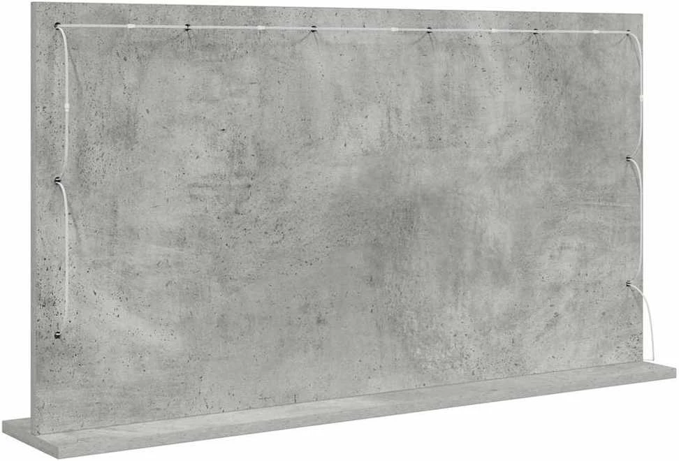 Kosmetinis veidrodis Betono pilka 100 x 55 x 18 cm Stačiakampio