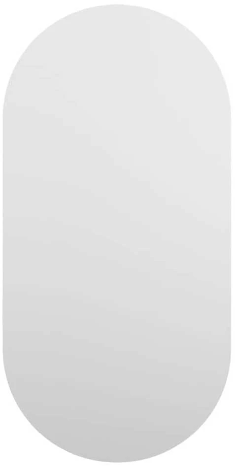Veidrodis su LED lemputėmis, 80x40cm, stiklas, ovalo formos