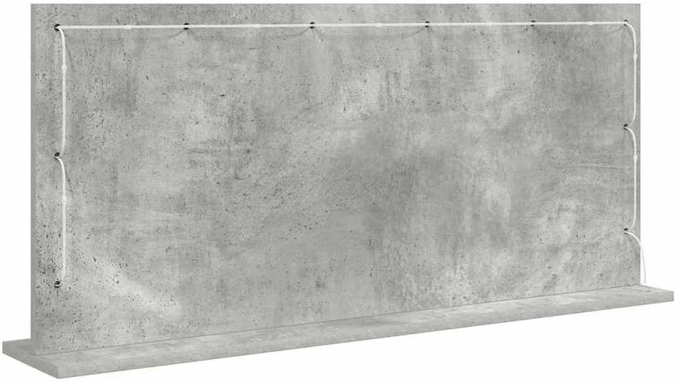 Kosmetinis veidrodis Betono pilka 100 x 45 x 18 cm Stačiakampio