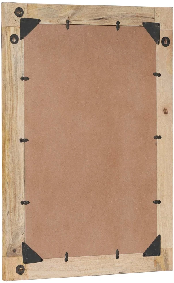 Veidrodis su veidrodžiu Ruda ir juoda 70 x 50 x 3 cm Stiklas