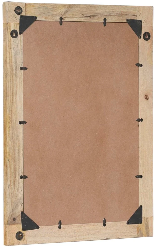 Veidrodis su veidrodžiu Ruda ir juoda 70 x 50 x 3 cm Stiklas