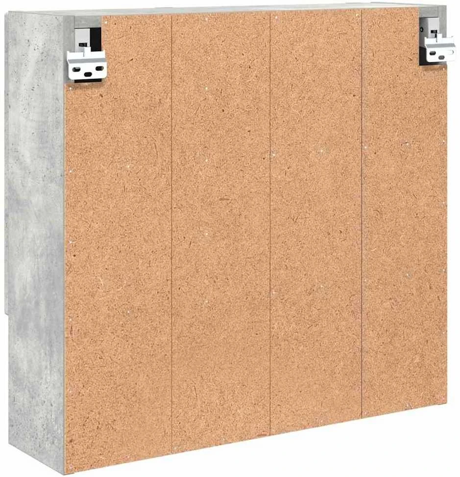 Veidrodžio spinta Betono pilka 59 x 17 x 55 cm Apdirbta mediena