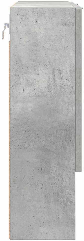 Veidrodžio spinta Betono pilka 59 x 17 x 55 cm Apdirbta mediena