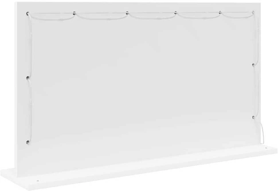 Kosmetinis veidrodis Balta 80 x 45 x 18 cm Stačiakampio