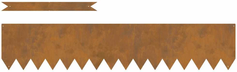 Vejo kraštas 10 vnt. 100 x 0.05 x 20 cm Rūdijanti