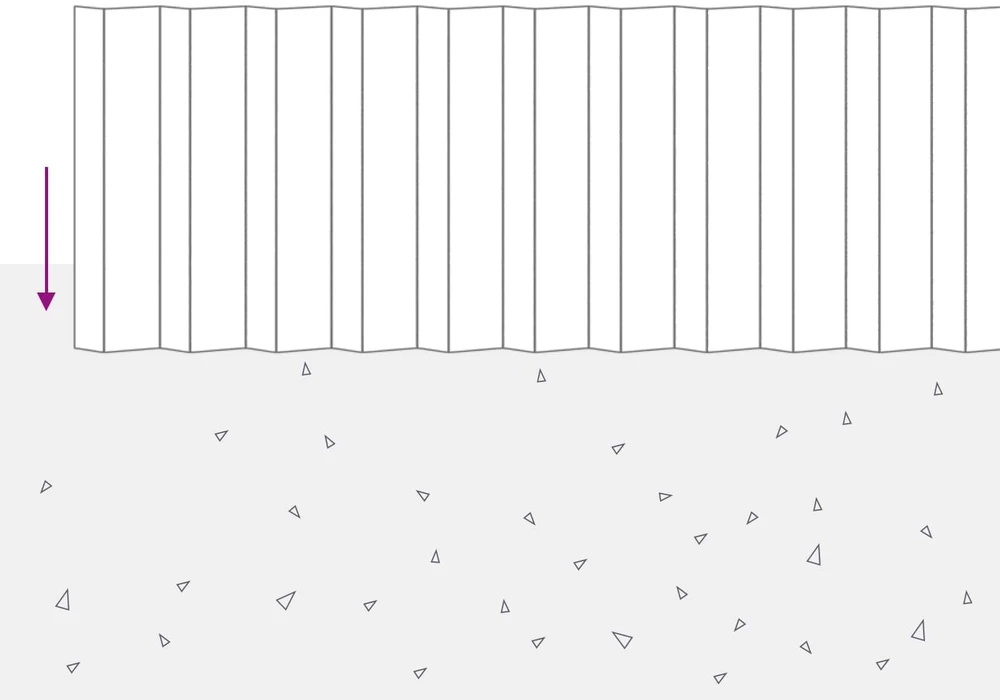 vidaxl Vejo kraštas 10 m x 10 cm Galvanizuotas plienas Sidabrinė