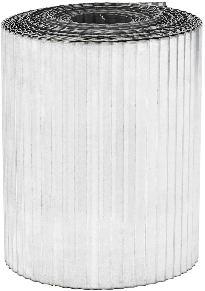 Vejo kraštas 10 m x 20 cm Galvanizuotas plienas Sidabrinė