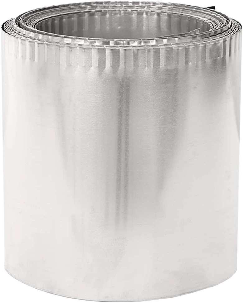 vidaxl Vejo kraštas 10 m x 25 cm Galvanizuotas plienas Sidabrinė