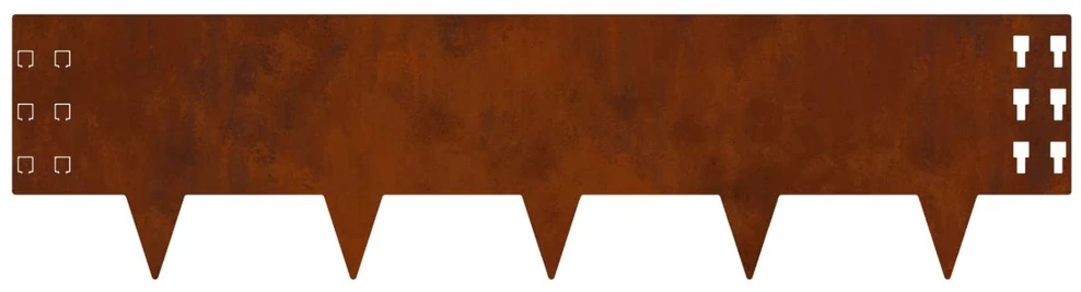 Vejo kraštas 10 vnt. 100 x 25 cm Plienas Rūdijanti