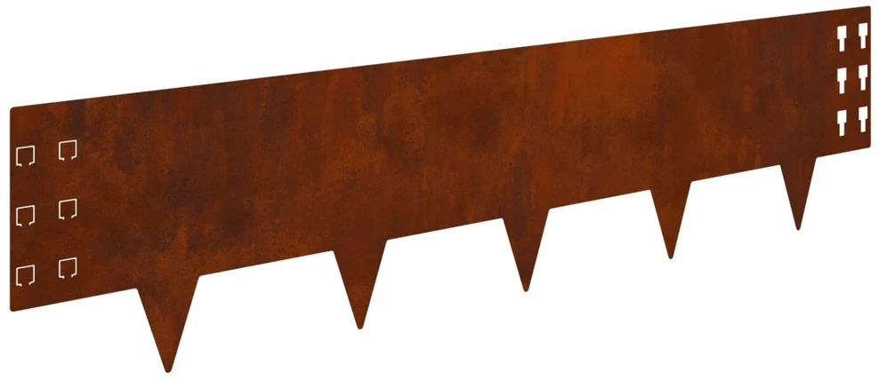 Vejo kraštas 10 vnt. 100 x 25 cm Plienas Rūdijanti